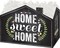 Pack/6: Chalkboard Home Sweet Home Basket Box - 6-3/4 x 4 x 5"